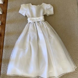 Us Angels White Formal Kids Dress